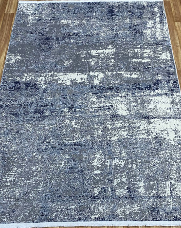Ковер турецкий 8695 AXEL (Полиэстер, синий, серый)