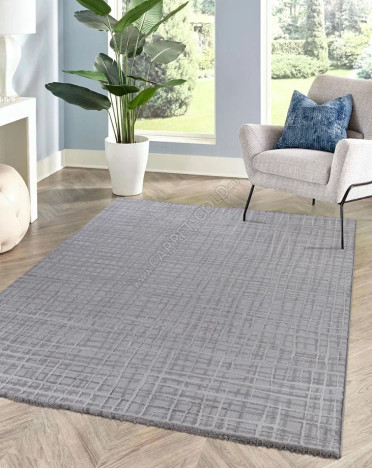 Ковер турецкий 08903A Milana (Полиэстер, серый)