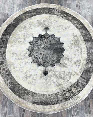 Ковер турецкий AA610A Lisa (Полиэстер, серый)