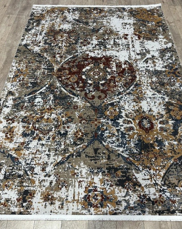 9565A WHITE/BEIGE DAHLIA