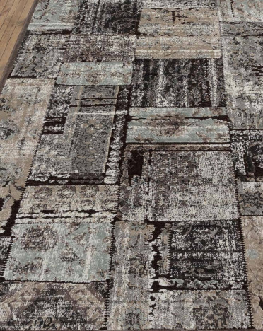 Ковер бельгийский 38405-7575-70 Genova (Вискоза, черный)