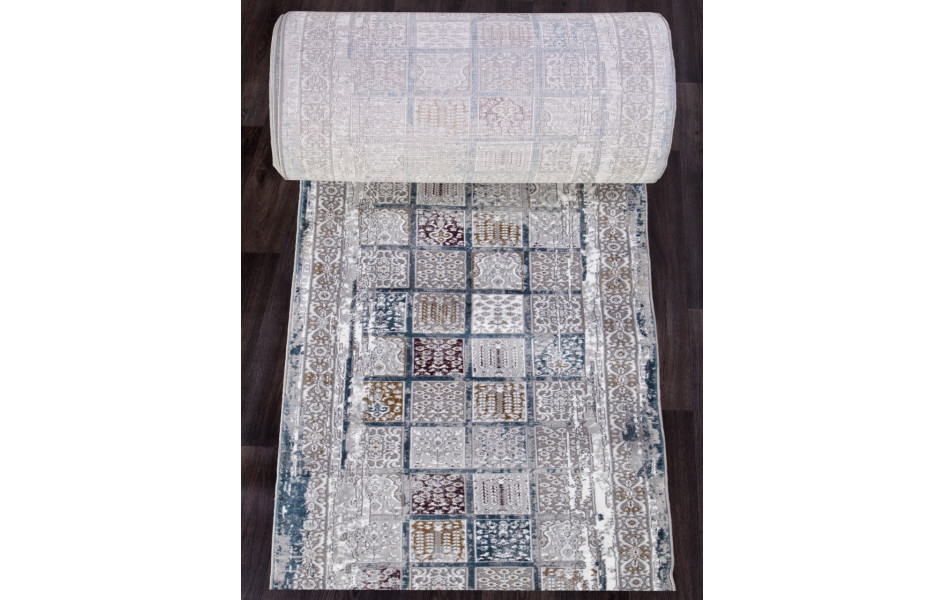 Ковровая дорожка 03004G - GREY / GREY - коллекция QUANTUM