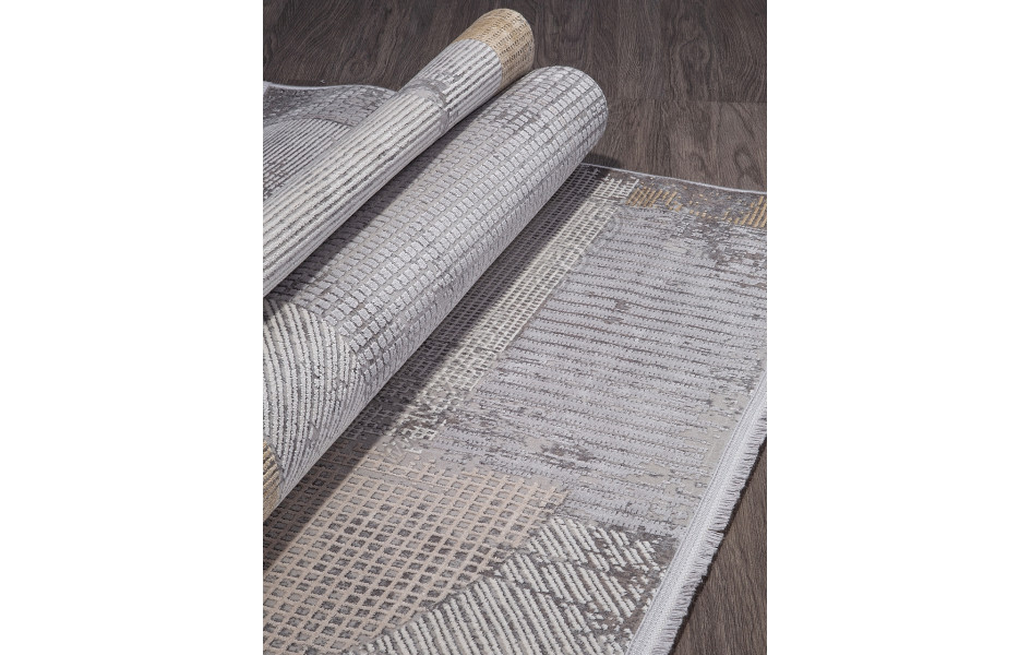 Ковер 20970A - GREY / D.GREY - Прямоугольник - коллекция MILANO