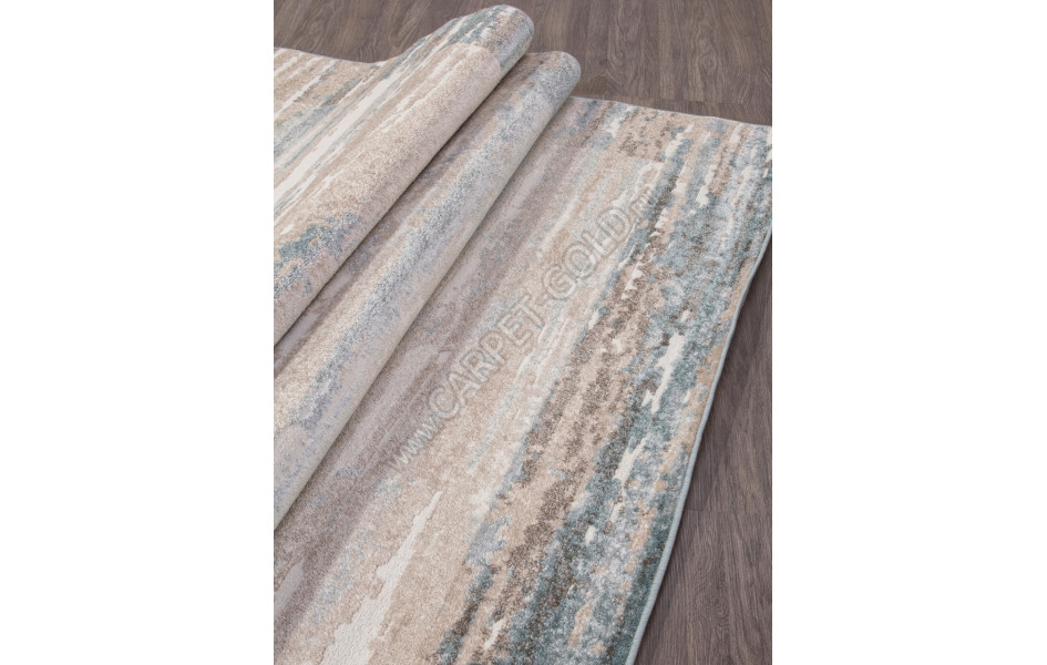 Российский ковер D983 - BEIGE-BLUE - Прямоугольник - коллекция NATUREL