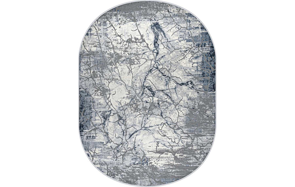 Турецкий ковер Regnum 37941A OVAL BLUE / L.GREY