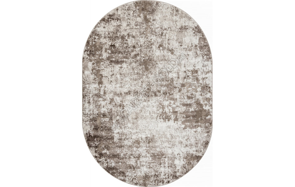 Ковер в стиле модерн F172 - BEIGE - Овал - коллекция ALABAMA