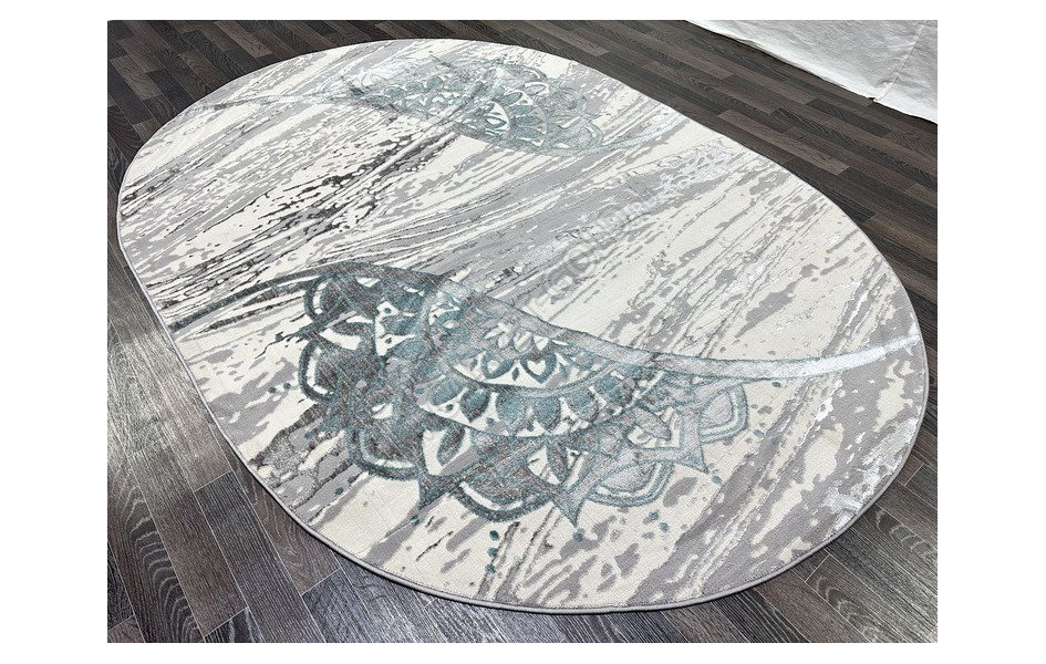 0921A_L.GREY / TURQUAZ овал FAME