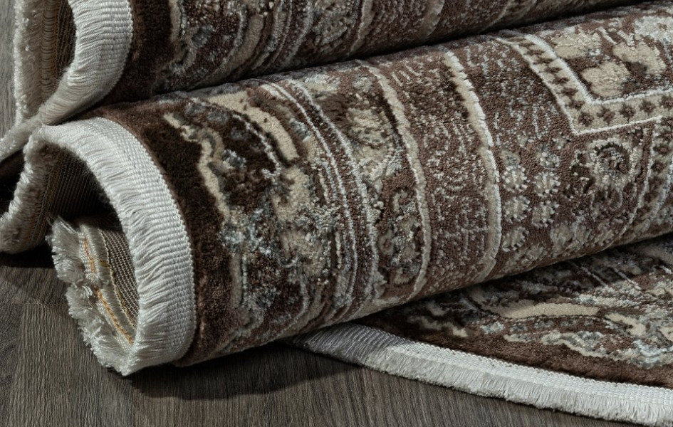 Ковер D415 - BROWN - Овал - коллекция DOLCE