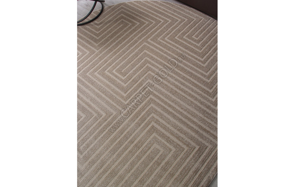 Ковер F412 - LIGHT BEIGE - Овал - коллекция DIOS
