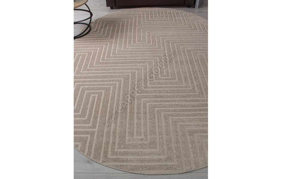 Ковер F412 - LIGHT BEIGE - Овал - коллекция DIOS